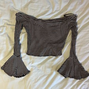 Striped crop top
